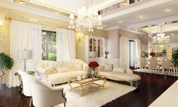 10 mẫu đèn trang trí cho phòng khách thêm lung linh