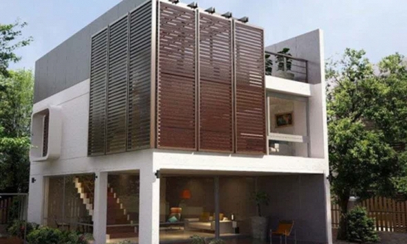 Biến tấu ngôi nhà với lam chắn nắng 