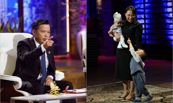 Mẹ bỉm sữa dẫn hai con lên Shark Tank gọi vốn cho startup thực phẩm hữu cơ, các “cá mập” tranh nhau đầu tư