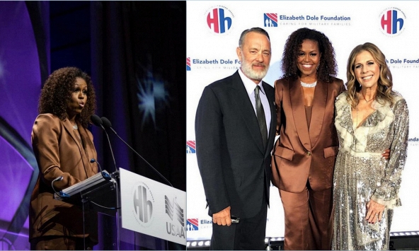 'Sao' quốc tế tiếp theo mặc đồ NTK Công Trí chính là cựu Đệ nhất phu nhân Mỹ Michelle Obama