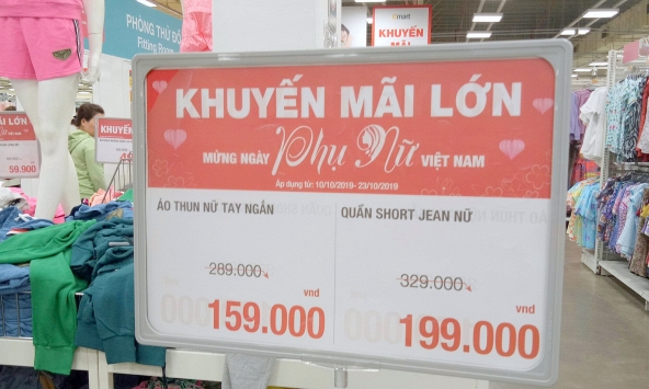 Siêu thị tràn ngập chương trình khuyến mãi ngày Phụ nữ Việt Nam 20/10