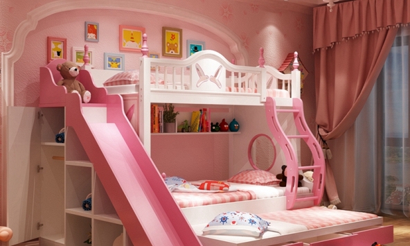 Thiết kế phòng ngủ có giường 2 tầng xinh lung linh cho bé