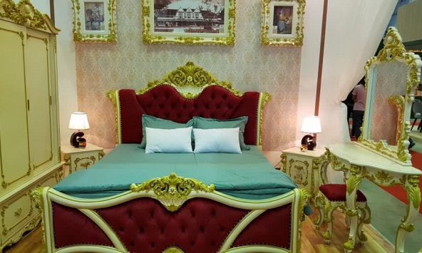 Những mẫu giường ngủ đẹp “rụng tim” tại triển lãm gỗ quốc tế