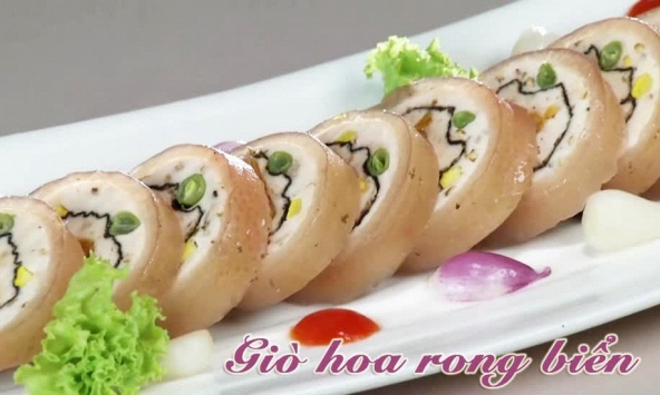 Cách làm giò hoa rong biển ngon lạ miệng