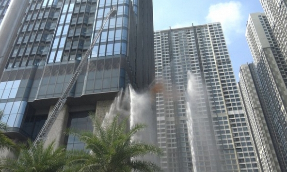 Hơn 300 người tham gia diễn tập PCCC tại tòa nhà Landmark 81