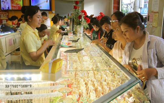 Vàng tăng nhẹ 20.000 đồng/lượng