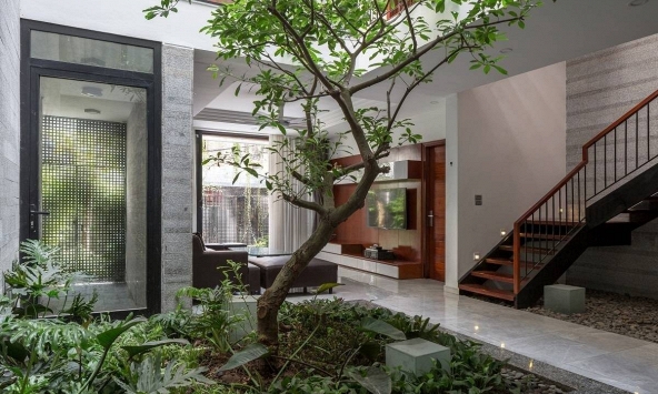 Cách thiết kế nhà ống thông thoáng với khe lấy sáng