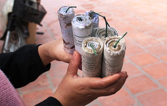 Những tai nạn khó lường khi chơi pháo tự chế, không rõ nguồn gốc
