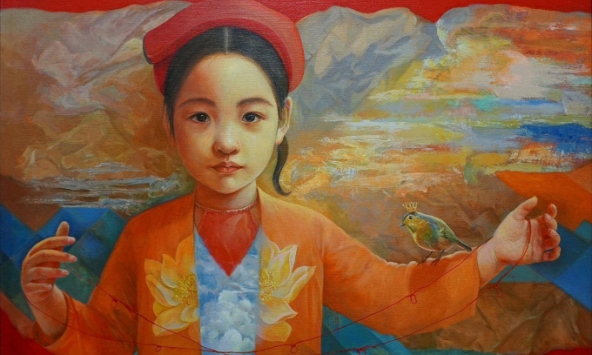 Những sắc màu chiêm nghiệm của Chu Linh Hoàng tại Hanoi Art Connecting lần thứ 6