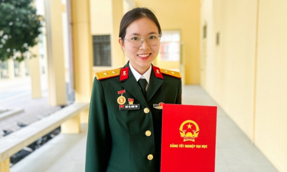 Cô gái Bình Định tốt nghiệp thủ khoa Học viện Kỹ thuật quân sự