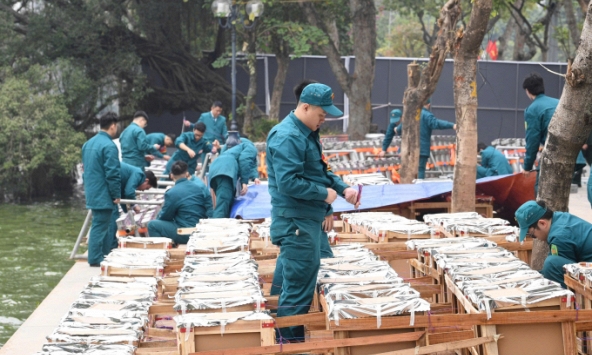Các trận địa pháo hoa tại Hà Nội sẵn sàng “bùng nổ”