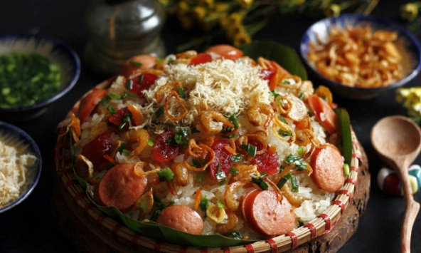 Cách nấu xôi mặn thập cẩm thơm ngon, dẻo mềm