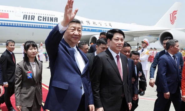 Tổng Bí thư, Chủ tịch nước Trung Quốc Tập Cận Bình bắt đầu chuyến thăm Việt Nam