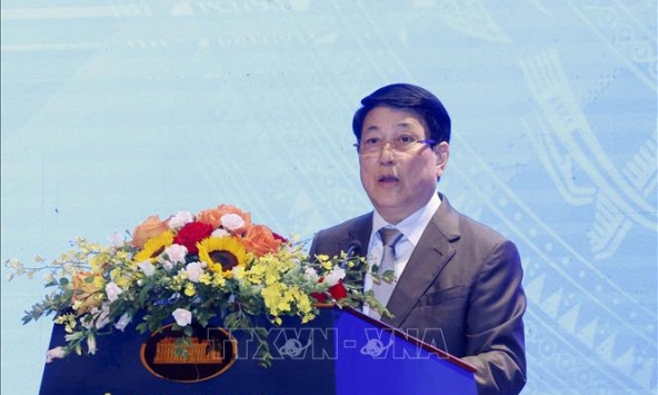 Chủ tịch nước Lương Cường dự và phát biểu chỉ đạo tại Hội thảo quốc tế kỷ niệm 50 năm thống nhất đất nước