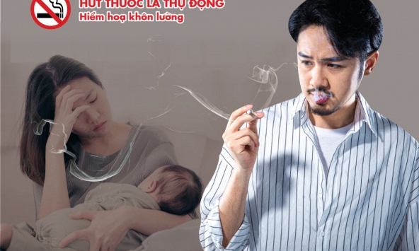 Khói thuốc thụ động: 'Bóng ma' đe dọa sức khỏe phụ nữ và trẻ em