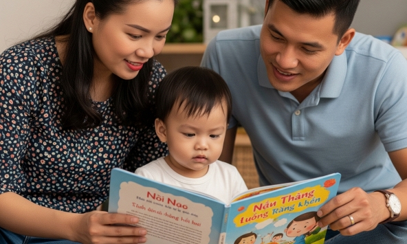 Đọc sách cùng con từ nhỏ, đầu tư cho tư duy và cảm xúc