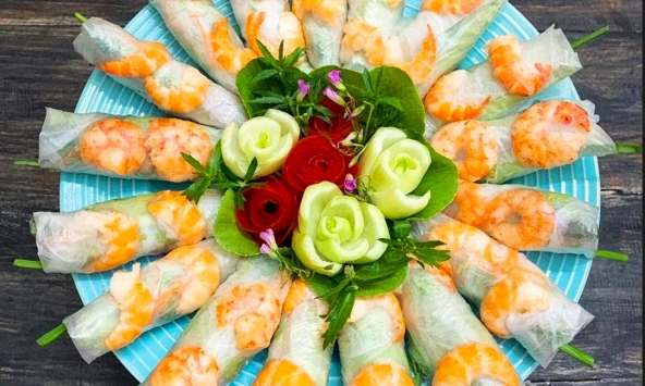 Gỏi cuốn tôm thịt món ăn thanh mát, đủ chất cho ngày hè