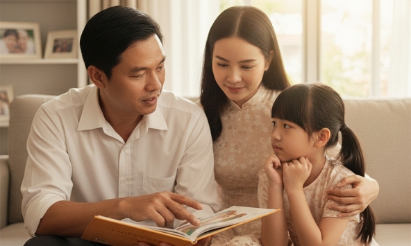 Cha mẹ dạy con về trung thực, nền tảng của tính cách bền vững