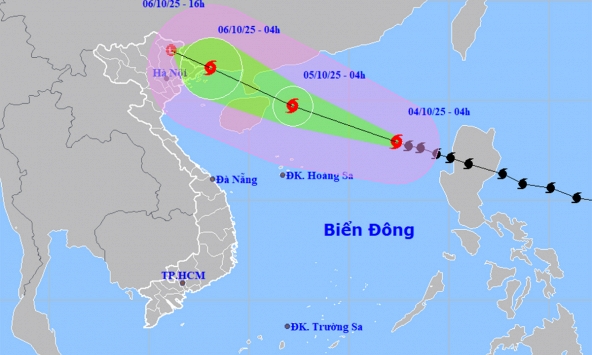Bão số 11 Matmo giật cấp 14, tiến nhanh vào Bắc bộ