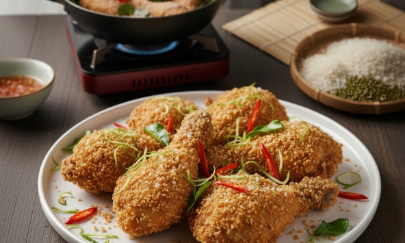 Công thức hoàn hảo cho món gà rang muối giòn tan, đậm đà vị quê nhà