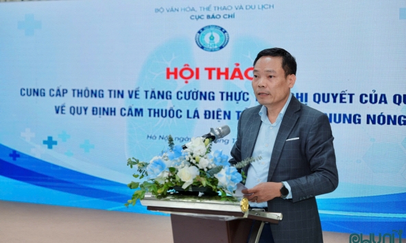 Tăng cường thực thi lệnh cấm thuốc lá điện tử: Báo chí giữ vai trò then chốt