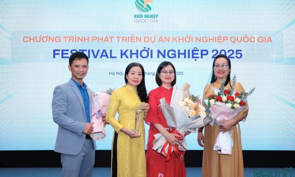 Dự án Trà thảo mộc SAMMAX của nhóm TS Bá Thị Châm đoạt Giải Nhì Khởi nghiệp quốc gia 2025