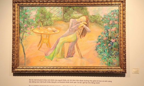 Áo dài trong hội họa: Khi di sản được kể bằng sắc màu