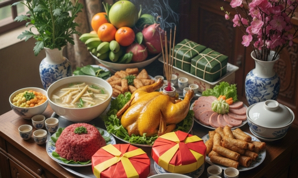 Mâm cỗ cúng ông Công ông Táo: Giữ nếp xưa trong nhịp sống mới