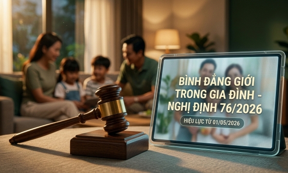 Tăng mức xử phạt vi phạm bình đẳng giới trong gia đình từ 1/5/2026