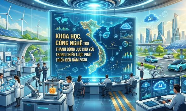 Khoa học, công nghệ trở thành động lực chủ yếu trong chiến lược phát triển đến năm 2030