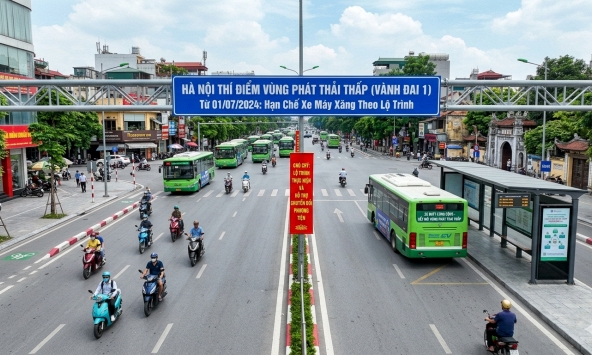 Thí điểm cấm xe máy xăng tại vùng phát thải thấp: Hà Nội đi từng bước, không “cấm đồng loạt”