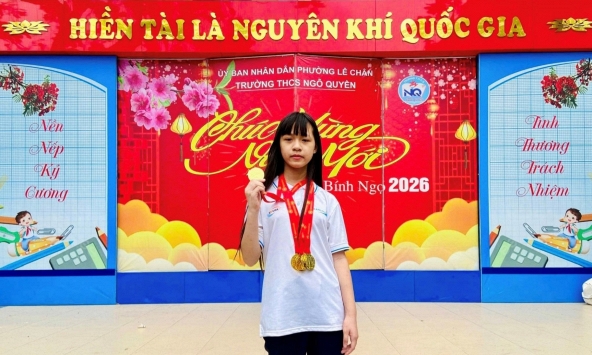 Nữ sinh lớp 7 Hải Phòng giành 8 huy chương tại giải cờ vây quốc gia