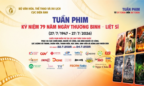 Lần đầu tiên 190 cụm rạp trên cả nước chiếu phim miễn phí kỷ niệm 79 năm Ngày Thương binh - Liệt sĩ