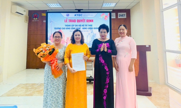 Thành lập Chi hội Nữ trí thức Trường Cao đẳng Công nghệ - Năng lượng Khánh Hòa