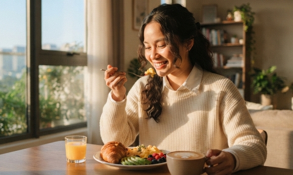 7-8 giờ sáng là khung giờ ăn sáng liên quan đến nguy cơ tử vong thấp hơn