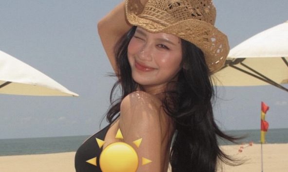 Lấy lại vóc dáng thần tốc, Hàn Hằng khoe đường cong bén ngót như chưa từng sinh nở!