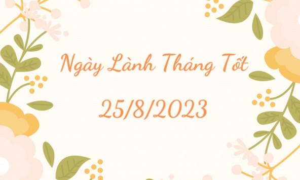 Xem ngày lành tháng tốt 25/8/2023: Nên nghỉ ngơi, lên kế hoạch công việc