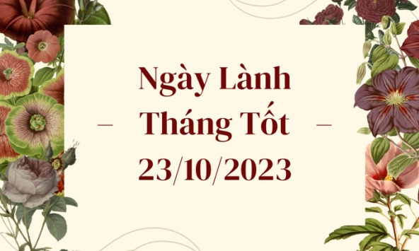 Xem ngày lành tháng tốt 23/10/2023: Cần tránh làm những việc liên quan đến giấy tờ, tố tụng trong hôm nay