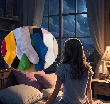 Sang nhà ngoại chơi, vừa nhìn thấy bố cầm ra đôi tất tôi liền nghĩ đến việc bỏ chồng