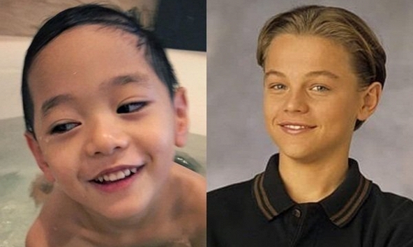 Bất ngờ con trai Trà My Idol có nét giống hệt tài tử Leonardo DiCaprio thời trẻ