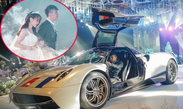 Đại gia Minh 'Nhựa' lái siêu xe 80 tỷ đưa con gái vào lễ đường