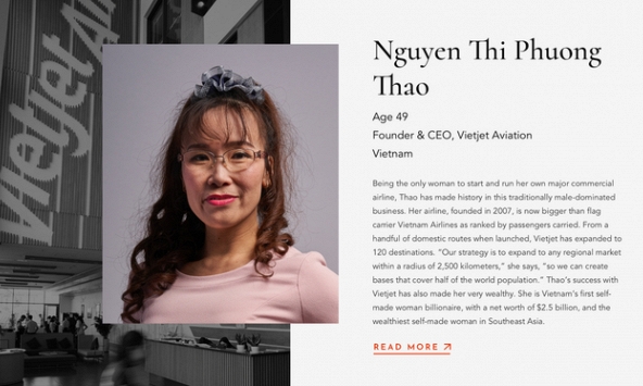 2 CEO Việt lọt top nữ doanh nhân quyền lực châu Á năm 2019