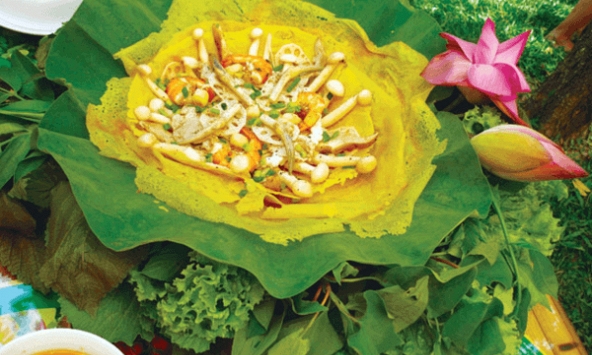  Bánh xèo quê nghèo chan chứa tình em