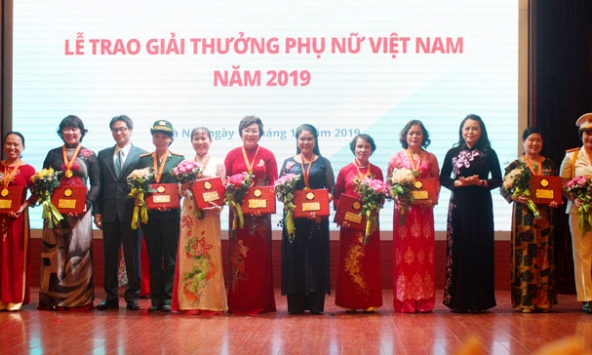 Giải thưởng Phụ nữ Việt Nam 2019 vinh danh 6 tập thể và 10 cá nhân xuất sắc