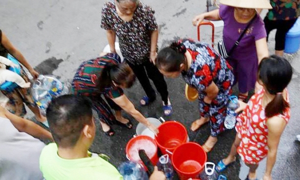 Công ty nước sạch Hà Nội mở mạng cấp nước thẳng cho nhiều khu vực ở quận Hoàng Mai