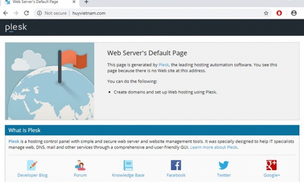 Website công ty sở hữu chuỗi Món Huế không truy cập được