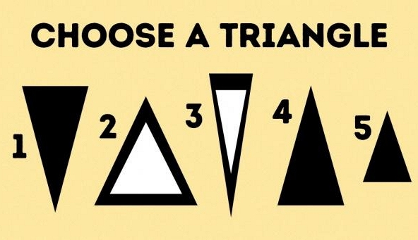 Tiết lộ bí mật về bản thân chỉ qua một hình tam giác
