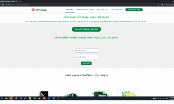 Cảnh báo chiến dịch lừa đảo mạo danh ngân hàng VPBank
