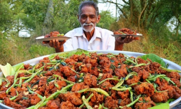 Chân dung ông già Youtuber chuyên nấu món “siêu to khổng lồ” của Ấn Độ