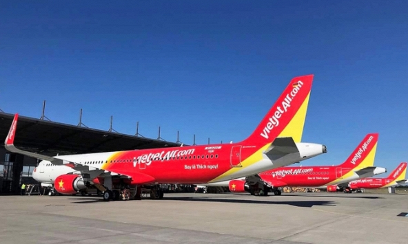 Vietjet tiếp tục điều chỉnh khai thác bay do hưởng của bão số 5